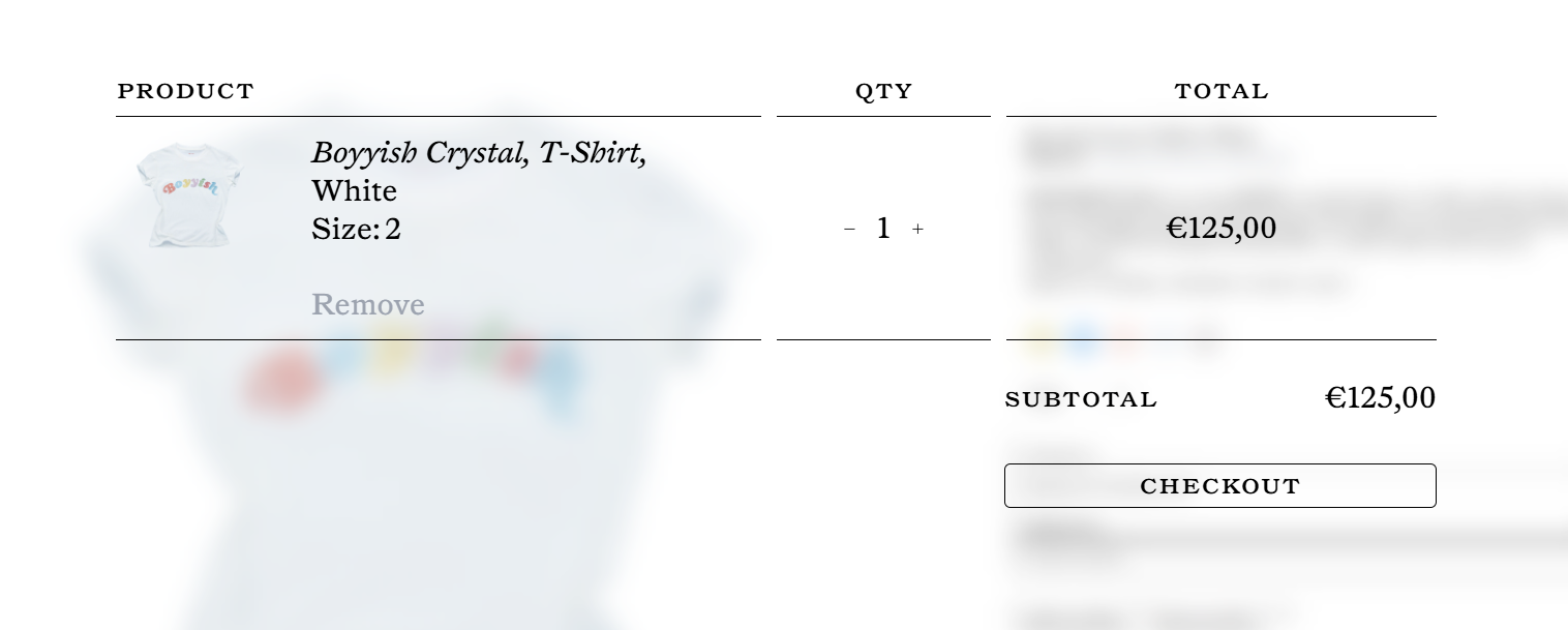 Minimalist cart drawer, Ajax-powered and Speculation Rules compatible